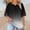 Black, variant on Womens Plus Size Graphic T Shirts- Loose Vintage Short Sleeve Casual Pleated Summer Tops Boho Blouse Yellow Size 2XL