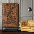 thumbnail image 5 of Vingli Expandable Adult Armoires with Shelves and Drawer, Medium Density fiberboard, Brown, 5 of 9