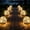 Warm White, variant on Globe Lights Outdoor Waterproof-Solar Balls Garden-Cracked Glass Ball Solar Lights Outdoor-Solar Orbs Outside-Outdoor Decorations Patio & Yard Lawn Backyard Decor