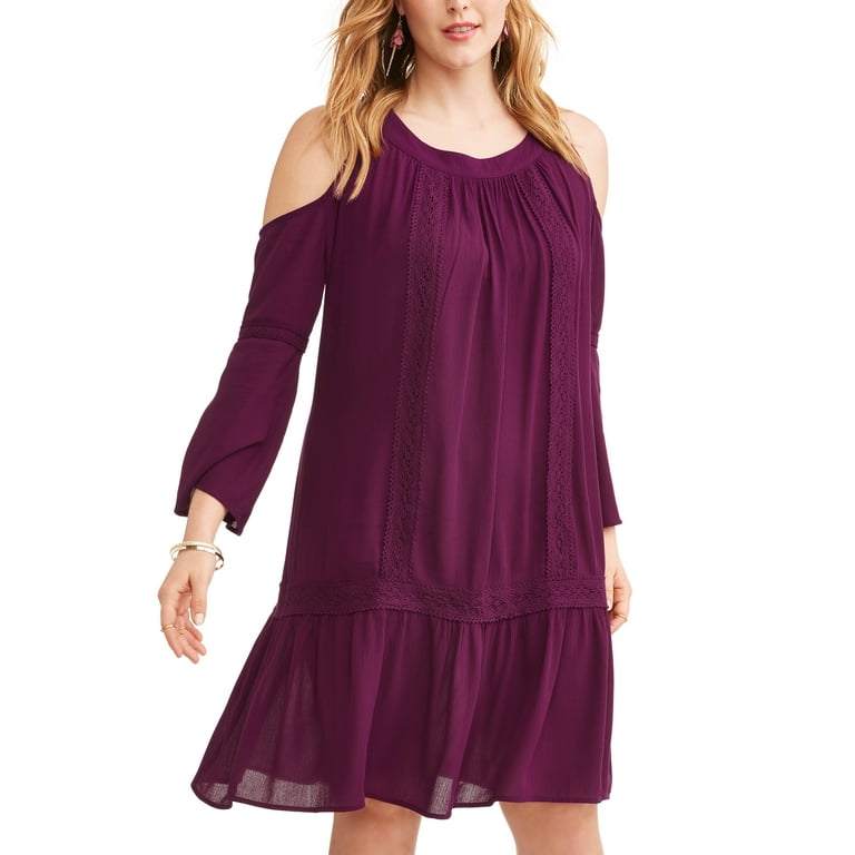 Purple elegant fit and flare dress 4790 Purple elegant fit and flare dress 4790