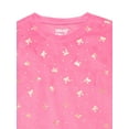 thumbnail image 4 of Sleep On It Girls Foil Print Velour Top and Pants Pajama Set, 2-Piece, Sizes 8-16, 4 of 5