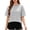 Gray, variant on ShomPort Womens Summer Tops Casual Striped Tie Back Short Sleeve Crew Neck Blouse Dressy Loose T Shirts
