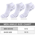 thumbnail image 4 of LOOIKOOS 10 Pairs Mens Ankle Socks, Soft Cushioned  Running Athletic Casual Breathable Sock for Men with  Arch Surpport, 4 of 5