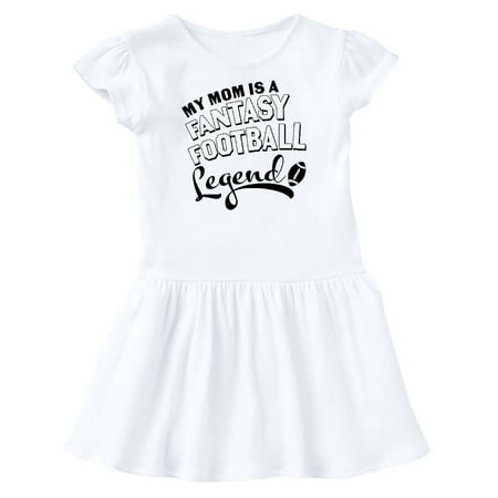 

Inktastic My Mom Is a Fantasy Football Legend Gift Toddler Girl Dress