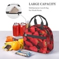 thumbnail image 6 of Goofa Strawberry Red Pattern Lunch Bag ,Insulated Lunch Box, Small Leakproof Cooler Food Lunch Containers Reusable High Capacity Lunch Tote Bags, 6 of 8