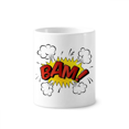 thumbnail image 1 of Cepillo de dientes titular de la pluma Mug de ceramica blanca taza 350ml, 1 of 2