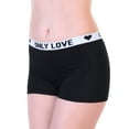 thumbnail image 3 of Angelina Cotton Boyshort Panties with Only Love Elastic Waistband (6-Pack), 3 of 6