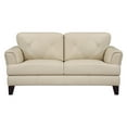 thumbnail image 5 of Lexicon Thierry Leather 2-Piece Upholstered Sofa Set in Cream, 5 of 12