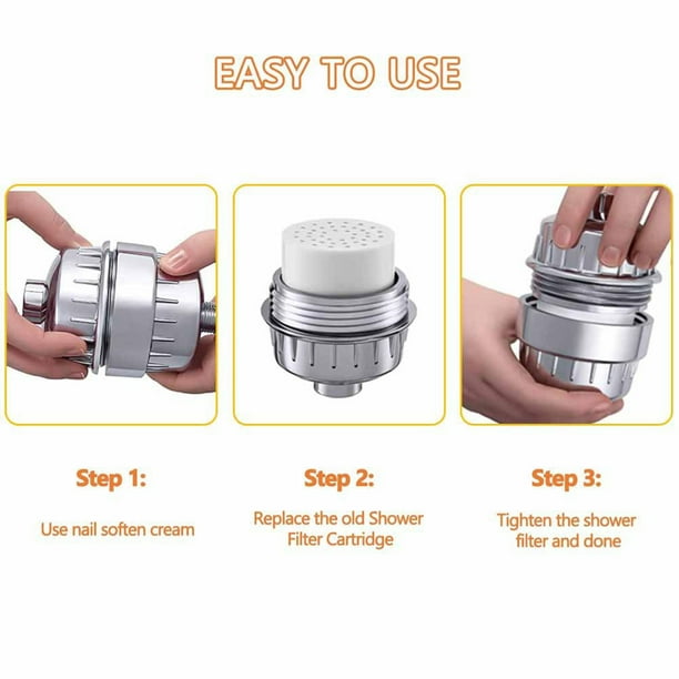 Filtro purificador de agua de ducha 10-20 capas accesorios de baño (filtro de carbono) Ndcxsfigh Libre de BPA