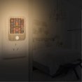 thumbnail image 2 of Yayeee 2-Pack Plug in LED Night Lights with Light Sensors Motion Detectors, Black Geometric, 2 of 7
