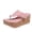 Pink, variant on Modisza Platform Sandals for Women Slip on Thong Arch Support Beach Slides Comfortable Cork Footbed Outdoor Wedge Flip Flops Black 6.5