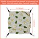 thumbnail image 4 of Hamaca planeadora de azúcar de triple capa, hamaca con jaula para mascotas pequeñas, accesorios para jaula planeadora de azúcar, cama para hámster, cama para animales (aguacate), 4 of 5