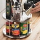 thumbnail image 5 of Bandeja organizadora giratoria de dos niveles, estante de cocina de especias inoxidable, almacenamiento giratorio de despensa, 5 of 7