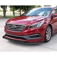 thumbnail image 5 of For 2015-2017 Hyundai Sonata Carbon Look Front Bumper Body Kit Spoiler Lip 3pcs, 5 of 5
