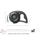 thumbnail image 3 of Portable Retractable Dog Leash, Anti-Tangle and Anti-Curling, 110 lbs Tensile Strength,Options for Daily Walks, 3 of 7