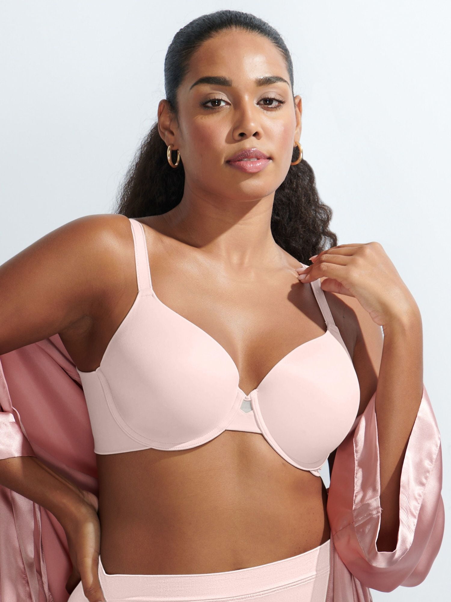 Women's Underwire Bra - Back and Side Smoothing, Full Coverage T-Shirt Bra, Style 3476326