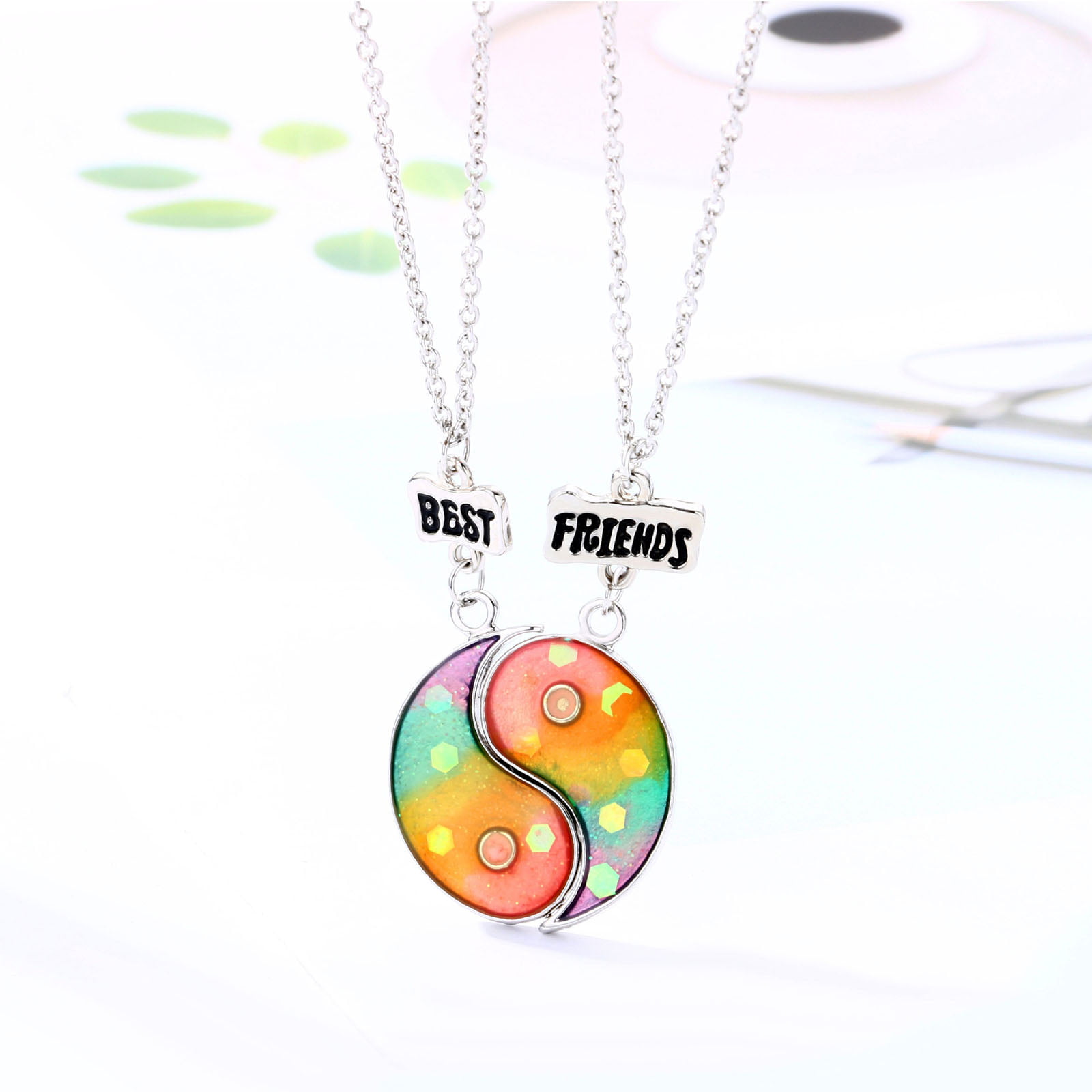 1pc 24*20*6 Cute Little Fox Bff Necklace, Best Friend Magnetic Attraction  Necklace Pendant | SHEIN USA