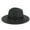 Black, variant on Womens Mens Wide Brim Straw Panama Hat Fedora Summer Beach Sun Hat Straw Hat for Women