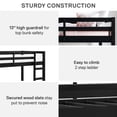thumbnail image 4 of DHP Benson Junior Twin Loft Bed, Black, 4 of 12