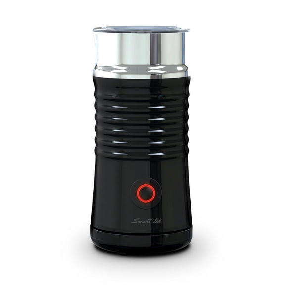 Espumador de Leche Eléctrico SMART-TEK 450W Espuma Caliente y Fría para Cappuccino, Latte, Matcha, 240ml Antiadherente MF850 Negro