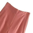 thumbnail image 4 of Baqcunre Women's Solid High Waisted Straight Leg Pants Suitable for Daily Commuting Wear Lohas Time Slacks,Size L,Womens Sweatpants,Pants for Women,Womens Fashion,Women's Pants,Women Clothing,Gold, 4 of 7