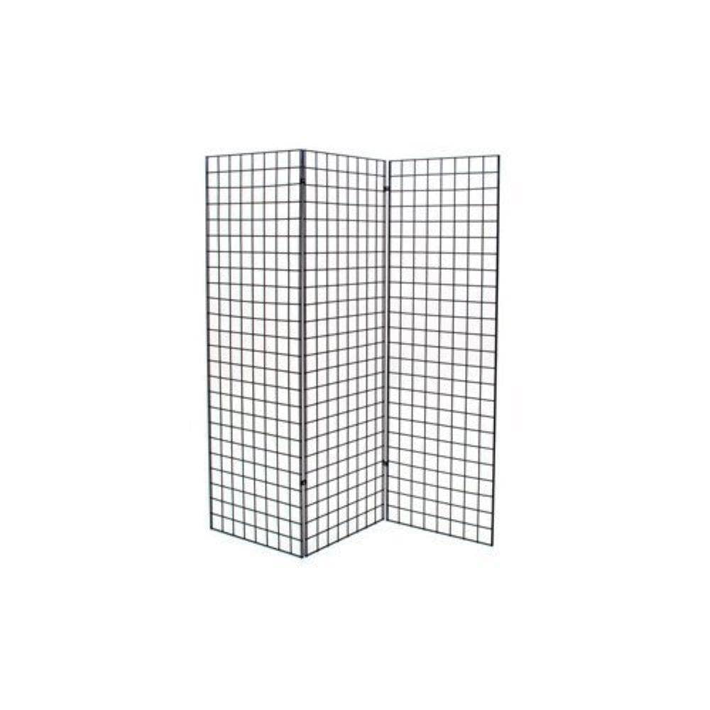 Details about   72 In W Grid Wall Z Unit Three Panels Black Lightweight H X 24 In 