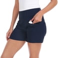 thumbnail image 4 of LRD Womens Golf Shorts 5 Inch Inseam Quick Dry Short with Pockets Navy Blue XL, 4 of 6