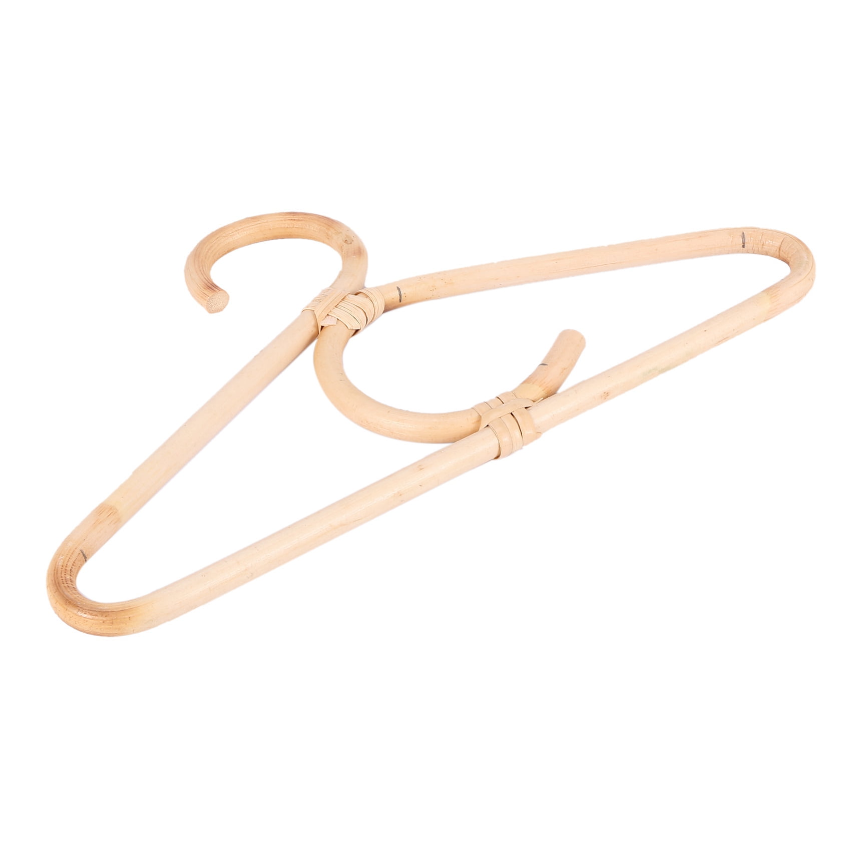 4X Rattan Clothes Hanger Style Kids Garments Organizer Rack Children Hanger Kids Room Decoration Hanger for Clothes