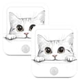 thumbnail image 7 of Yayeee 2-Pack Plug in LED Night Lights with Light Sensors Motion Detectors, White Cat, 7 of 7