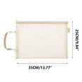 thumbnail image 6 of Clearance!XEOVHV Mesh Zipper Pouch Bags with Handle, EVA Board Game Storage Organizer,A4 Letter Size,Waterproof Plastic Zipper Pouches,Clear Document File Folder for School/Travel/Home, 6 of 7