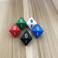 thumbnail image 4 of Juego de dados poliédricos D8, juego de mesa de entretenimiento, ocho superficies, color acrílico, RPG, 5 unidades por lote, 4 of 4