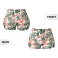 thumbnail image 5 of Kdxio Lilies Flowers Print Workout Shorts for Women Seamless Soft Smooth Gym Yoga Scrunch Active Shorts, 5 of 9