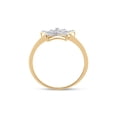thumbnail image 3 of 10kt Yellow Gold Womens Round Diamond Star Ring 1/20 Cttw, 3 of 4