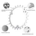 thumbnail image 2 of HUSQVANA TLWH-01 2Pcs / Set 252mm Wheel Spikes for Gardena Automower330 Lawnmower Stainless Steel Sp, 2 of 5