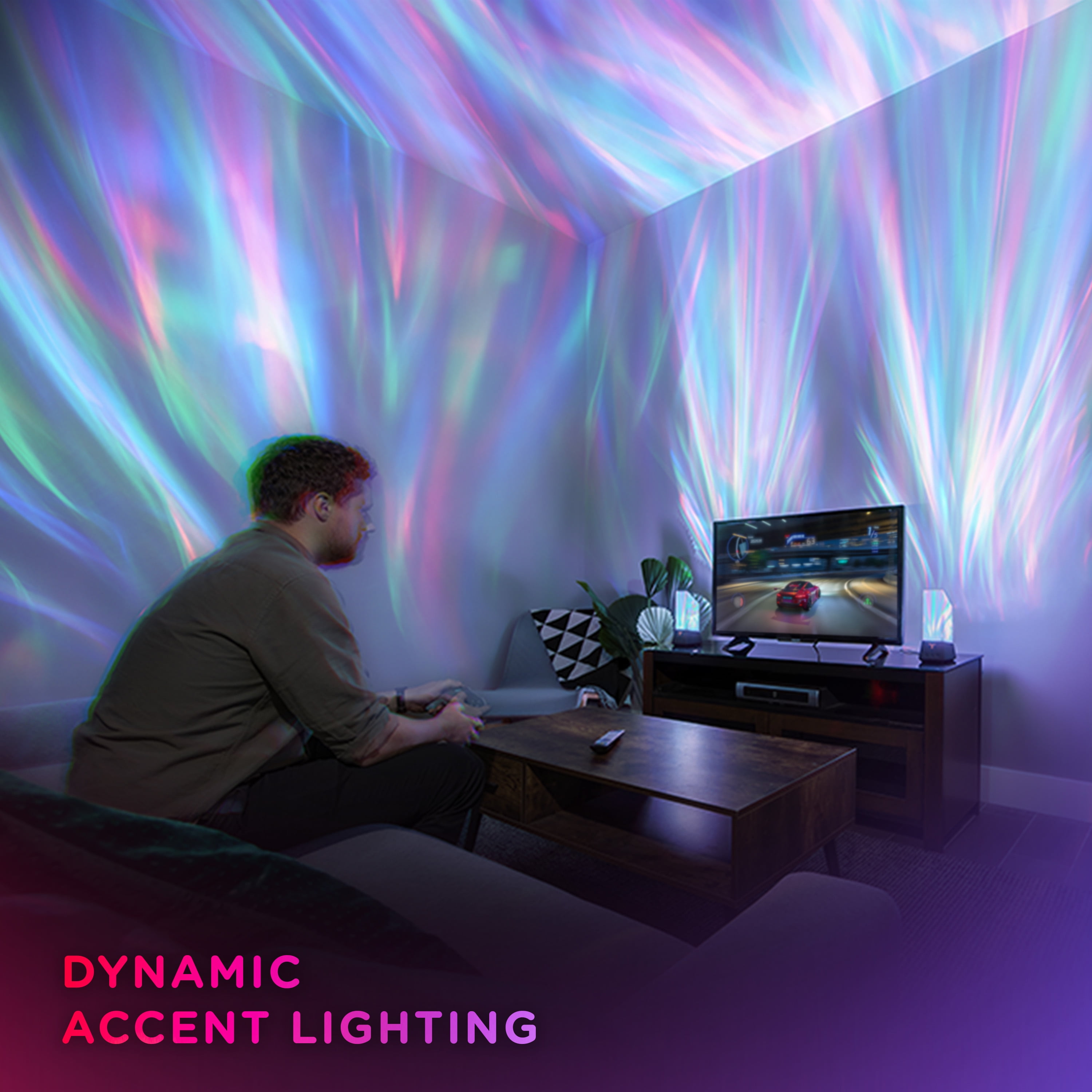 Enbrighten Vibe Smart Galaxy Projector LED Night Light, RGBW Color