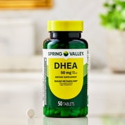 (عبوتين) أقراص سبرينج فالي Dhea 50 مجم، مكمل غذائي، عدد 50