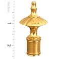 thumbnail image 3 of Royal Designs, Inc. Umbrella Lamp Finial for Lamp Shade, F-101PB, Polished Brass, Single, 3 of 5