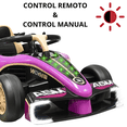 thumbnail image 2 of Montable Electrico para Niños Carro de Carreras Bluetooth Control Remoto Batería 12v Apto a Partir de 3 Años Soporta hasta 30 kg - Morado, 2 of 8
