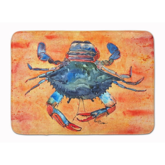 Carolines Treasures 8096-RUG Crab Machine Washable Memory Foam Mat 19Hx27W multicolor