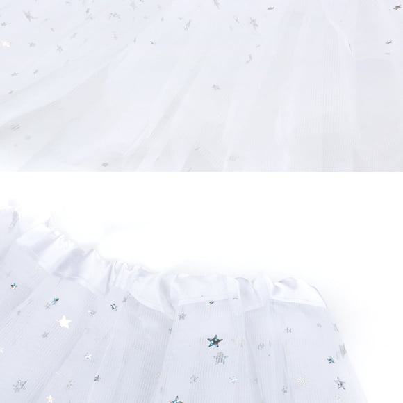 Ketyyh-chn99 Tulle Skirt Women Summer Skirt Casual Mini Stretch Waist Flared Plain Pleated Skater Skirt White,One Size