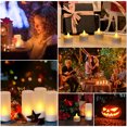 thumbnail image 4 of Juego de 12 velas LED recargables con luz cálida y diseño realista, perfectas para decorar en Navidad, bodas o fiestas. Incluyen base de carga USB, copas de vidrio esmerilado y cable. Seguras,, 4 of 7