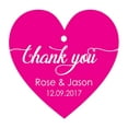 thumbnail image 1 of 100 PCS Personalized Wedding Favor Gift Tags Thank You Custom Made Heart Shape Hang Tags, 1 of 1