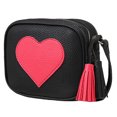 thumbnail image 1 of Bolso bandolera de cuero PU para niñas pequeñas con correa ajustable Mini bolso bandolera con borla de gran capacidad para regalos de cumpleaños de Año Nuevo, 1 of 5