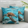 thumbnail image 3 of QZHH Sea Turtle Body Pillow Cover Coastal Ocean Nautical Animal Underwater Marine Aqua Blue Long Case Protector with Zipper Decorative Soft Large Cases Covers Cushion for Bed,Couch, 3 of 5