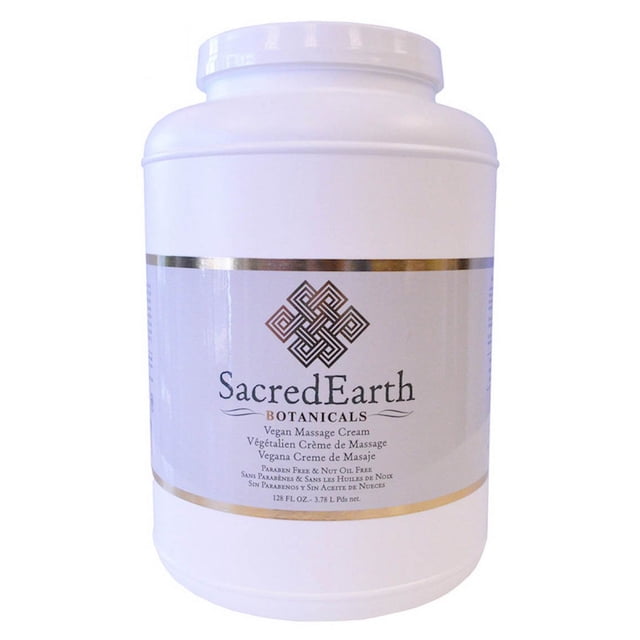 Crema de masaje Sacred Earth Botanicals Vegan 3.78 L sin perfume