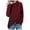 Wine, variant on Women Cardigan Long Sleeve Button Cowl Neck Casual Knitted Pullover Tunic Sweaters Cardigan Jacket