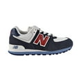 thumbnail image 1 of New Balance 574 Little Kids' Shoes White/Blue pc574-cn, 1 of 6