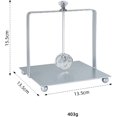 thumbnail image 2 of HUGFEGWE Napkin Holder Tissue Dispenser Rack Organization Tabletop Flat Napkin Dispenser Napkin Dispenser Tray for Picnics Bar Kitchen, Argent CA919-149823, 2 of 7