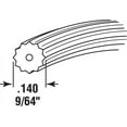 thumbnail image 2 of Make-2-Fit P 7633 Screen Retainer Spline, 0.140 in D, 25 ft L, Vinyl, Gray, Round, 2 of 3