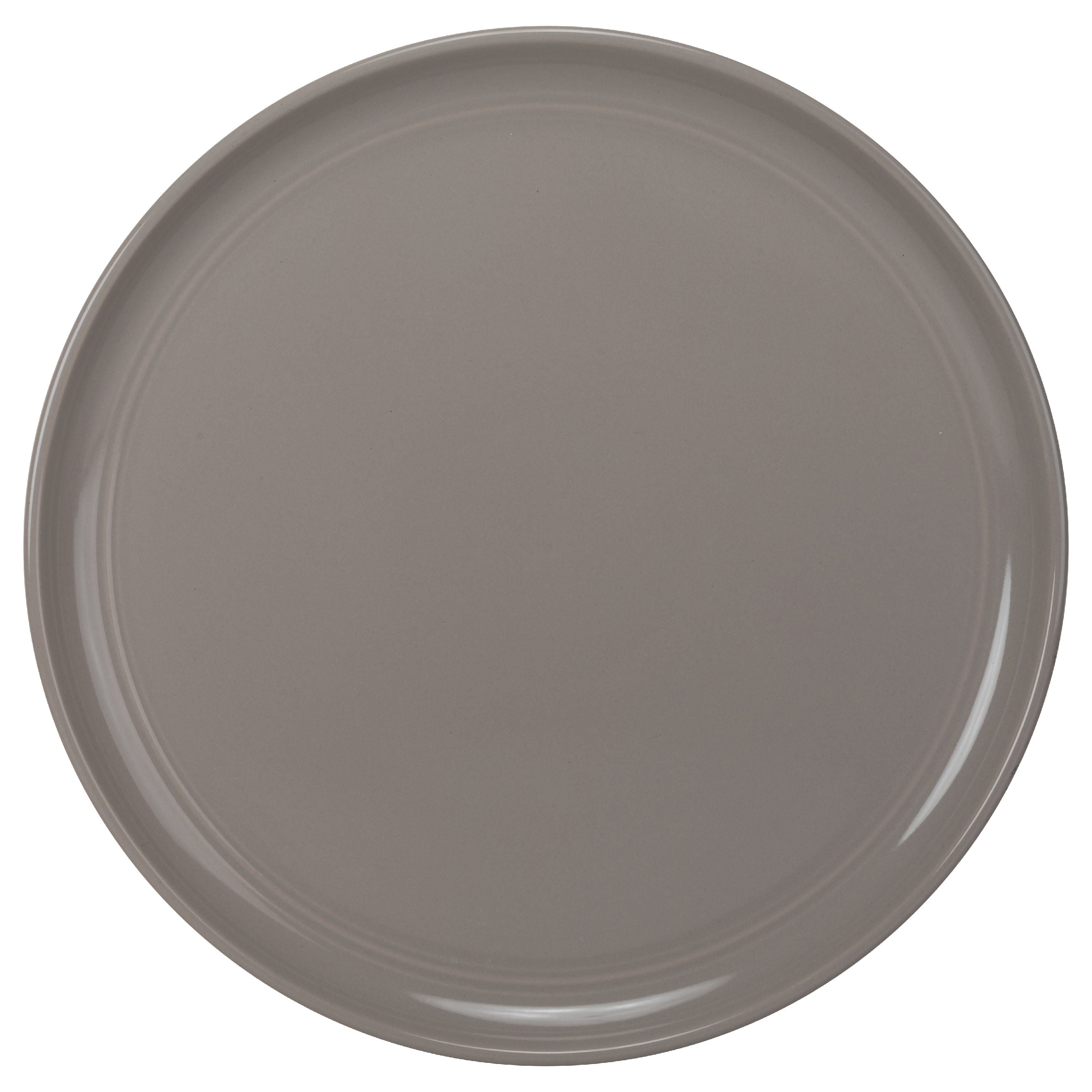 10 Strawberry Street Double Line - Gray - 10.5" Dinner Plate - Set of 4